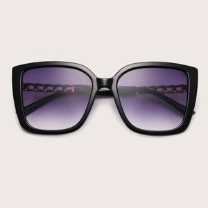 New! Sexy BOSS BABE Gradient Black Sunglasses